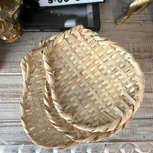 6 Seagrass woven coasters - Picture 3 of 4